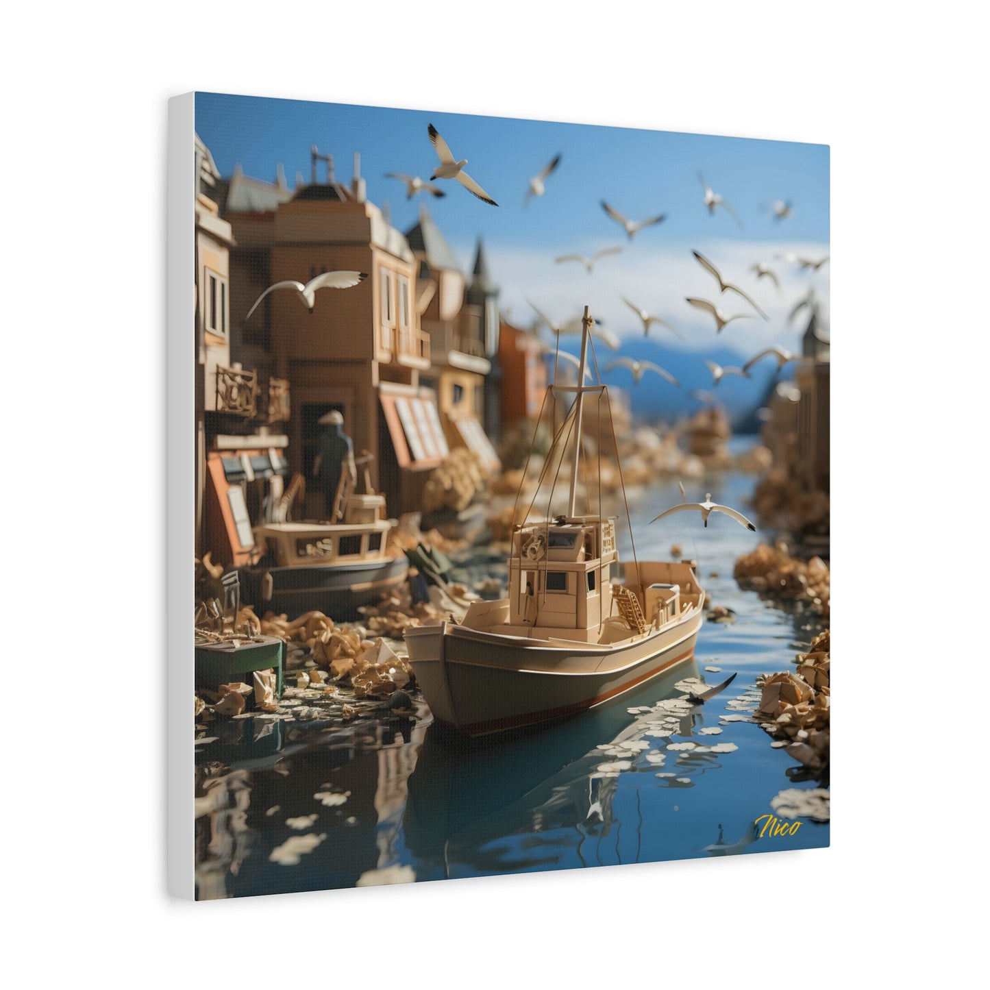 On The Docks By The Bay Series Print #3 - Streched Matte Canvas Print, 1.25" Thick