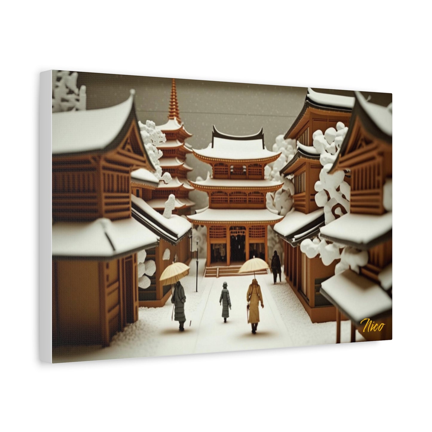 I Wish It Would Snow Series Print #10 - Streched Matte Extended Canvas Print, 1.25" Thick