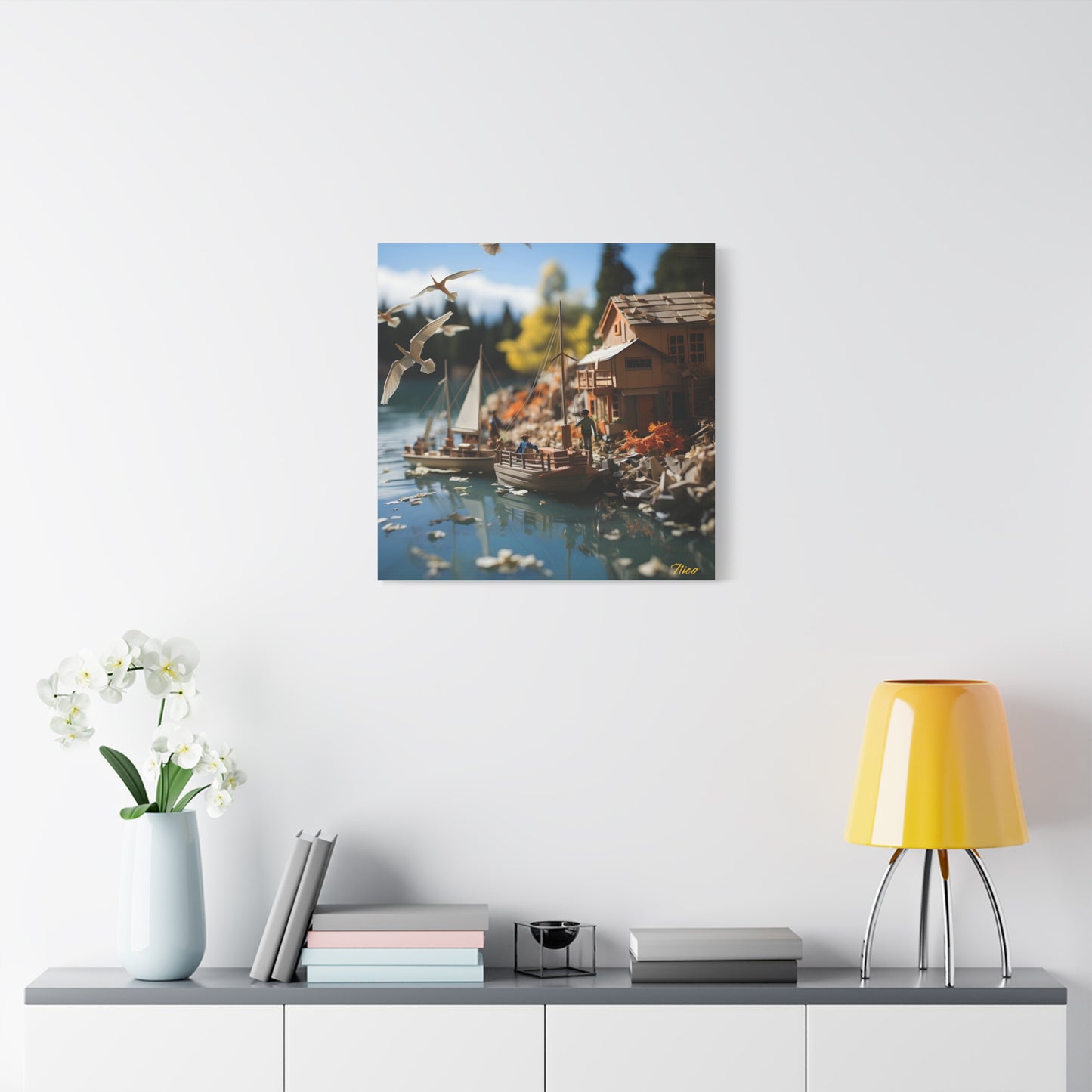 On The Docks By The Bay Series Print #8 - Streched Matte Canvas Print, 1.25" Thick