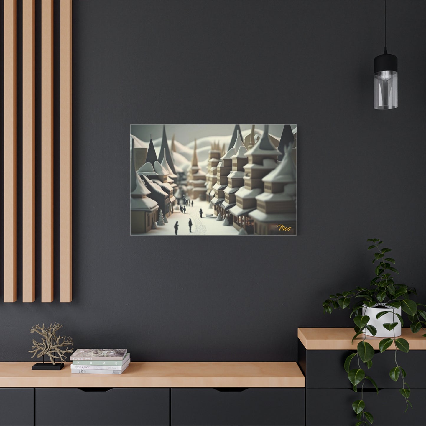 I Wish It Would Snow Series Print #1 - Streched Matte Extended Canvas Print, 1.25" Thick