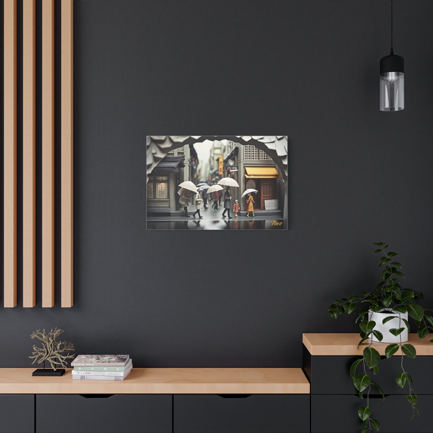 Rainy Days And Mondays Series Print #1 - Streched Matte Extended Canvas Print, 1.25" Thick