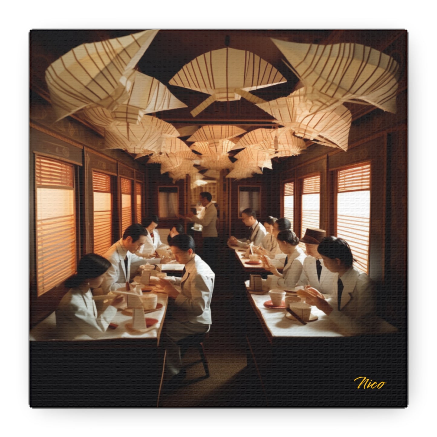 Orient Express Series Print #4 - Streched Matte Canvas Print, 1.25" Thick