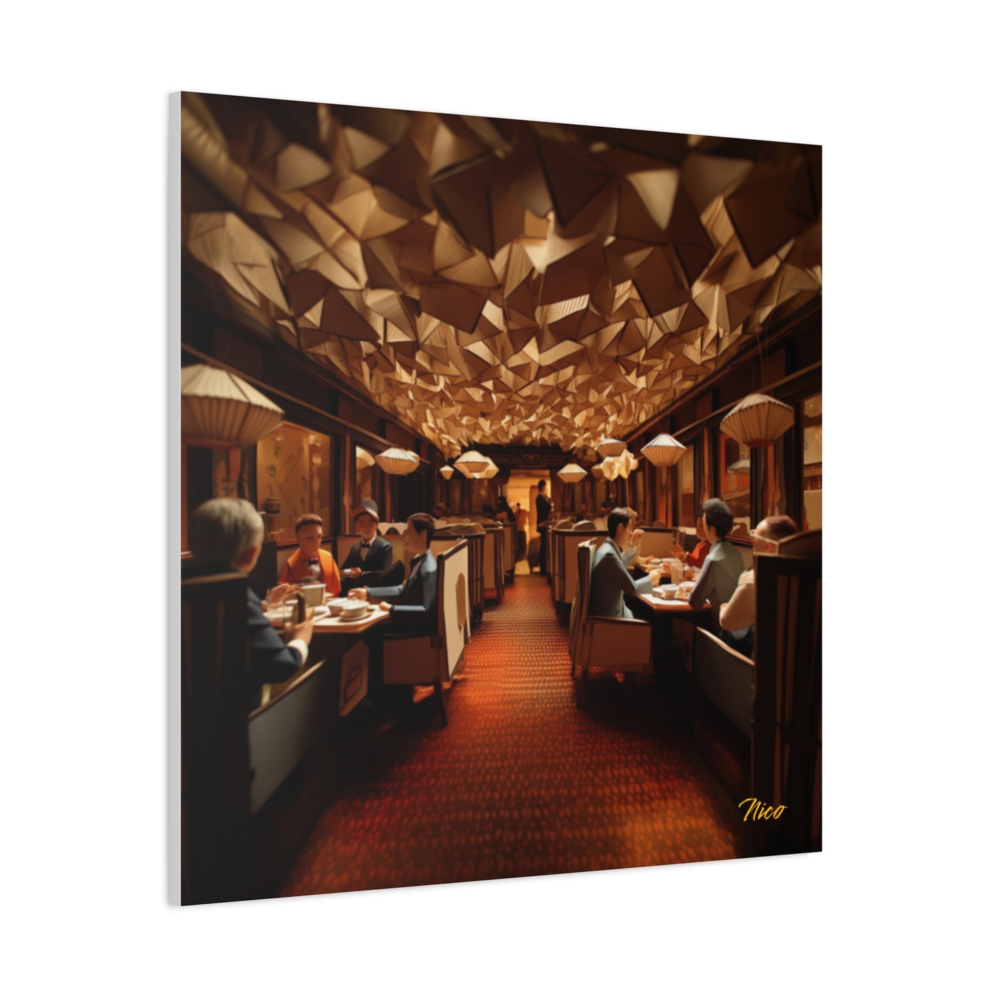 Orient Express Series Print #2 - Streched Matte Canvas Print, 1.25" Thick