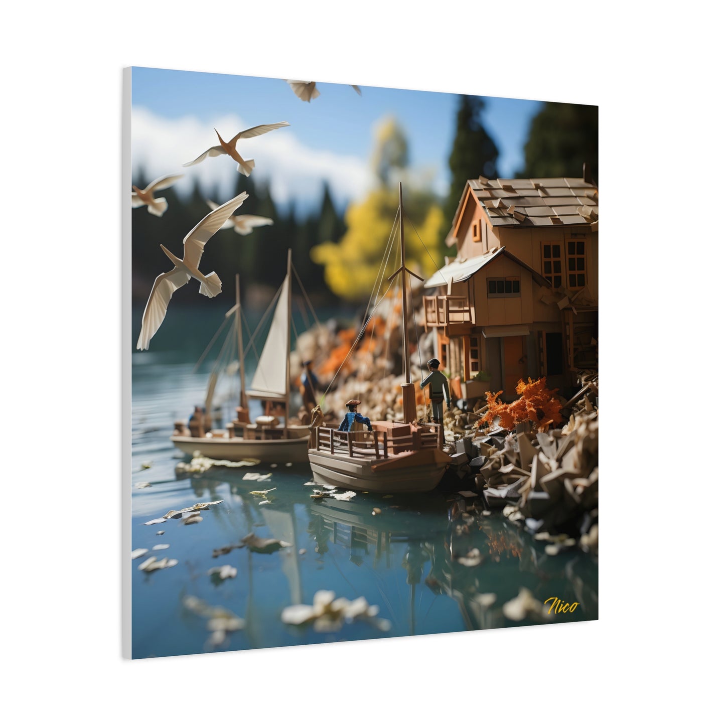 On The Docks By The Bay Series Print #8 - Streched Matte Canvas Print, 1.25" Thick