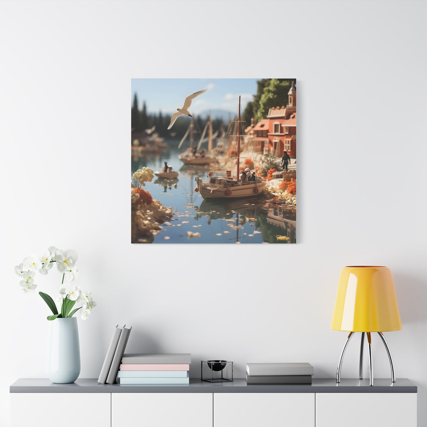 On The Docks By The Bay Series Print #6 - Streched Matte Canvas Print, 1.25" Thick