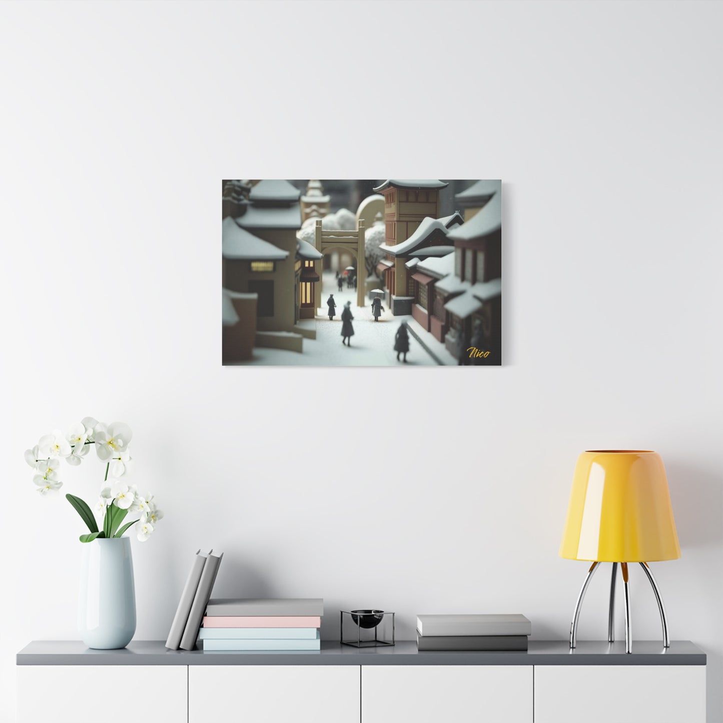I Wish It Would Snow Series Print #9 - Streched Matte Extended Canvas Print, 1.25" Thick