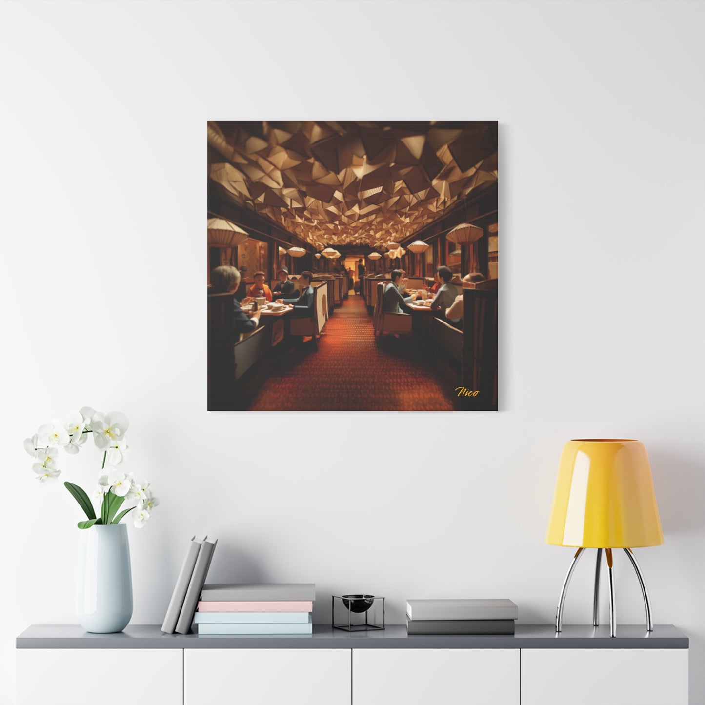 Orient Express Series Print #2 - Streched Matte Canvas Print, 1.25" Thick