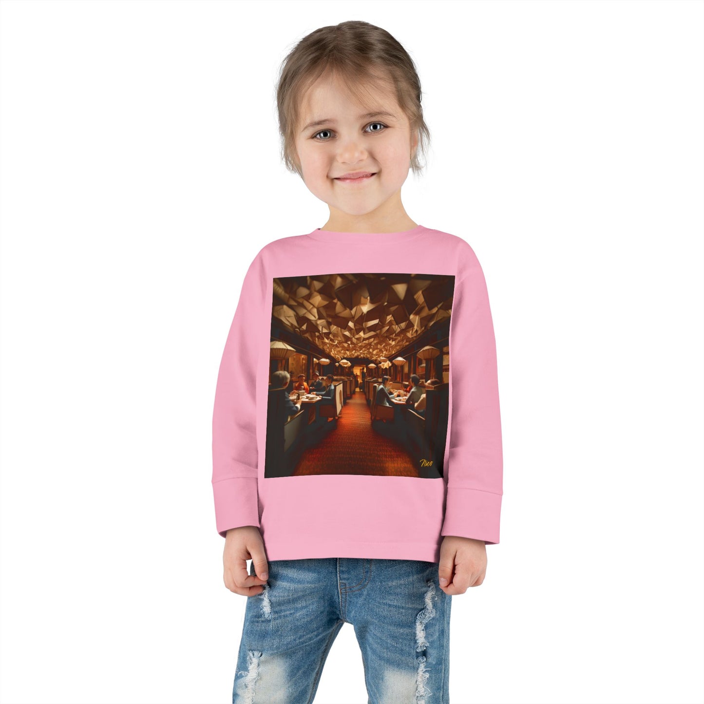 Orient Express Series Print #2 Toddler Long Sleeve Tee