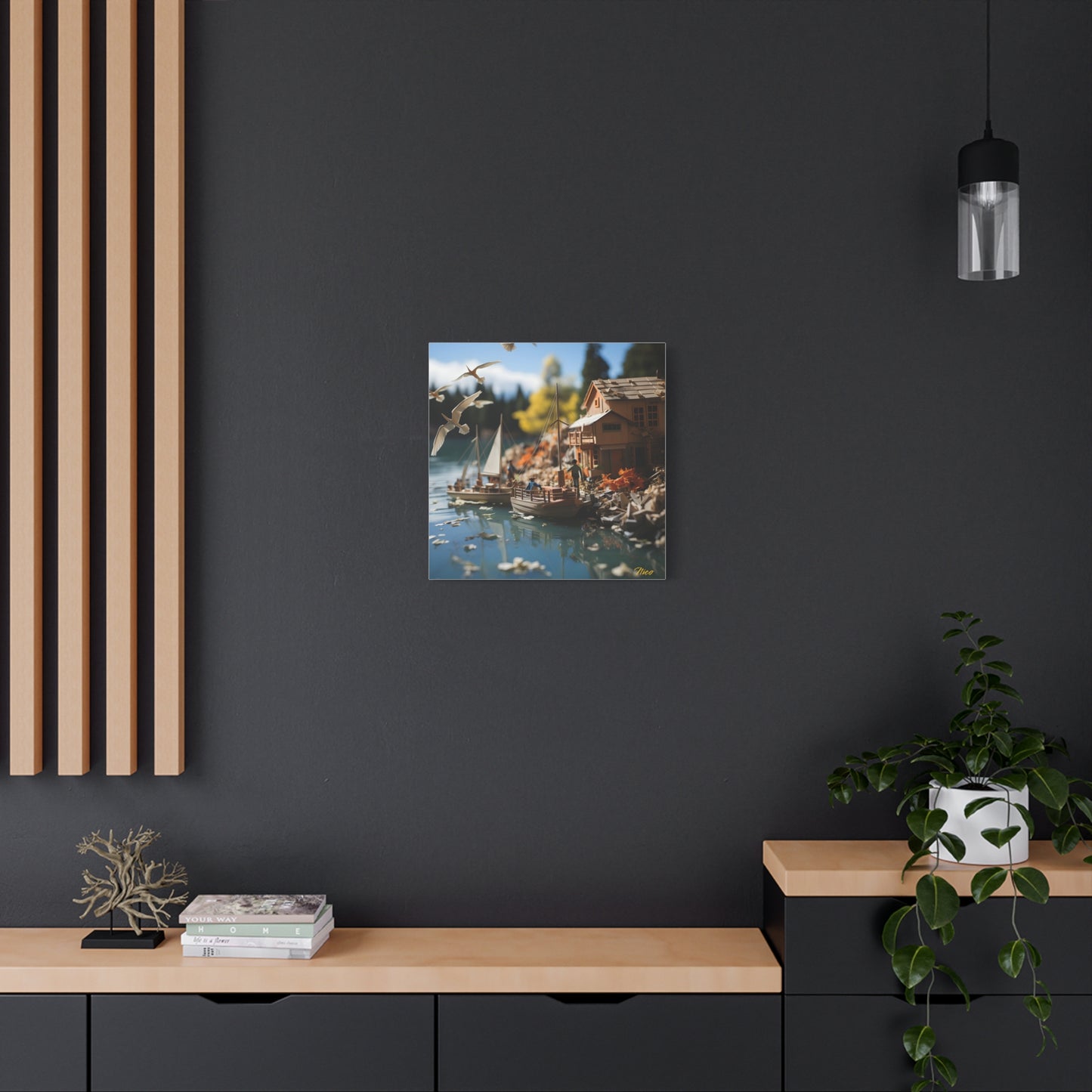 On The Docks By The Bay Series Print #8 - Streched Matte Canvas Print, 1.25" Thick