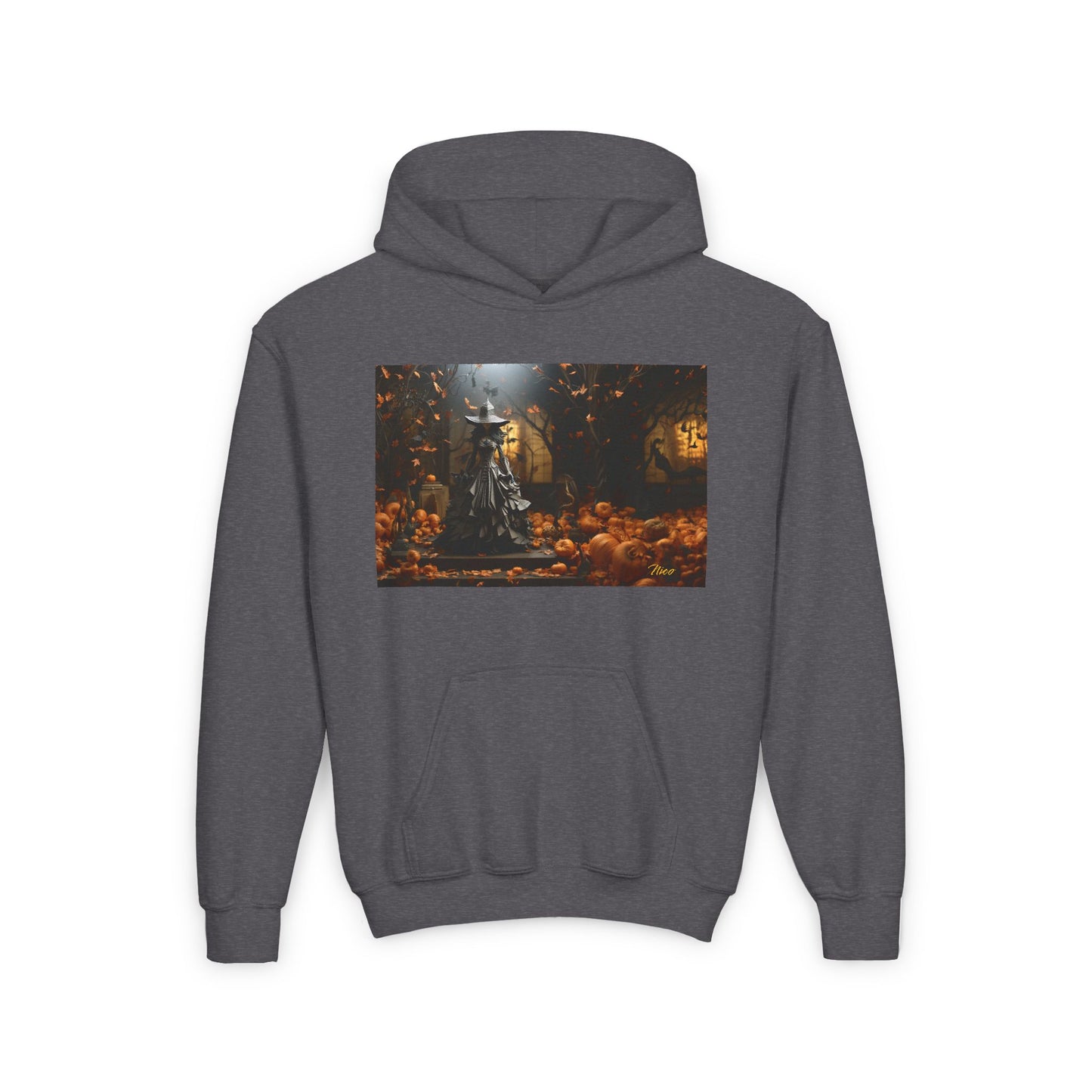 Halloween 2024 Series Print #10 Youth Heavy Blend Hooded Sweatshirt