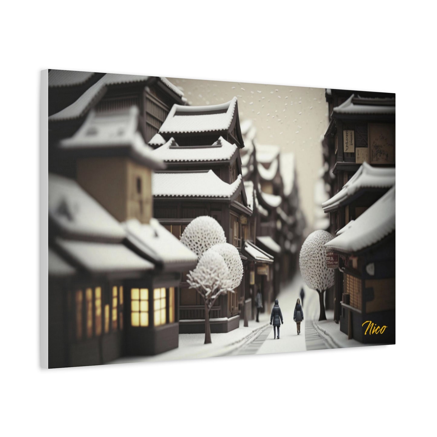 I Wish It Would Snow Series Print #7 - Streched Matte Extended Canvas Print, 1.25" Thick