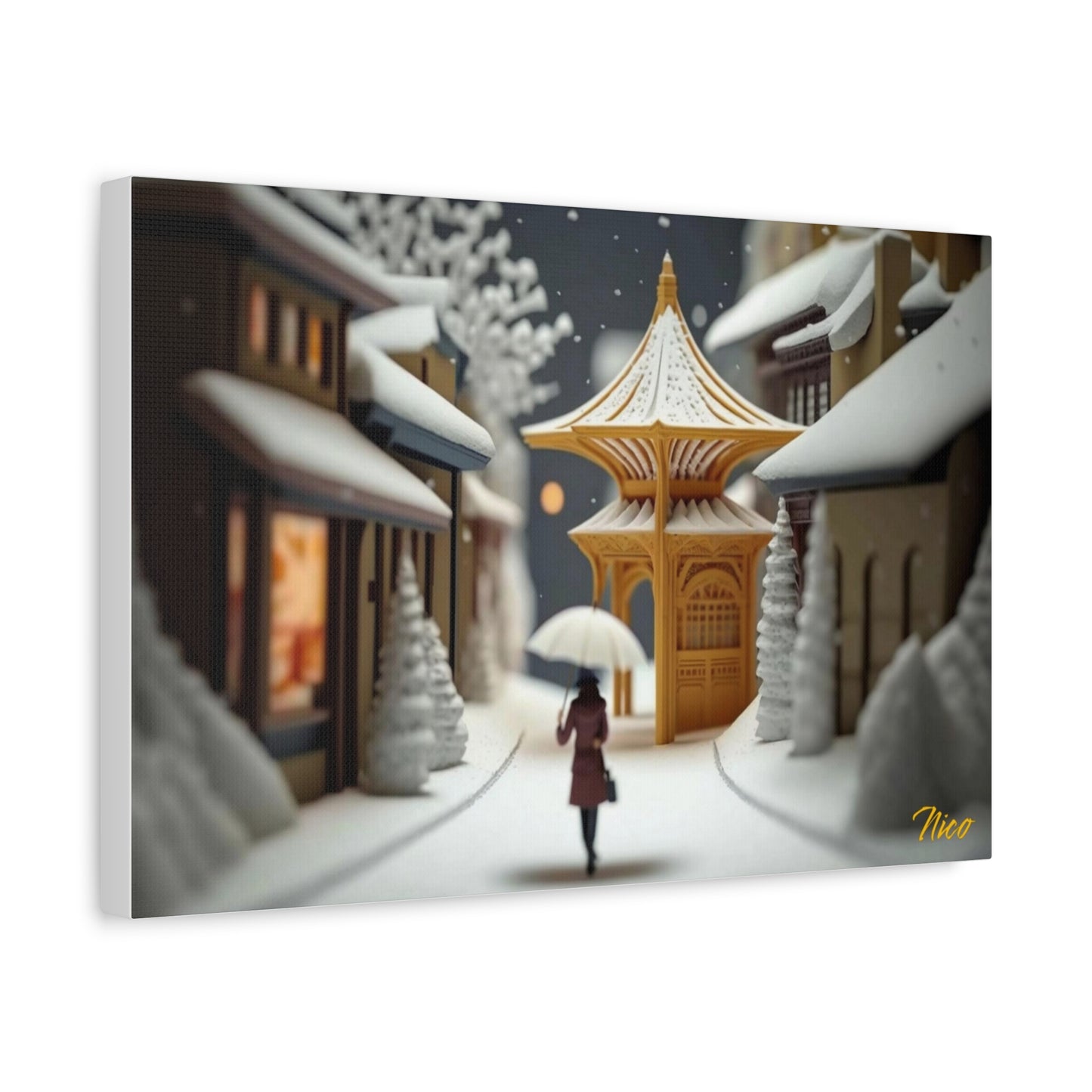 I Wish It Would Snow Series Print #5 - Streched Matte Extended Canvas Print, 1.25" Thick