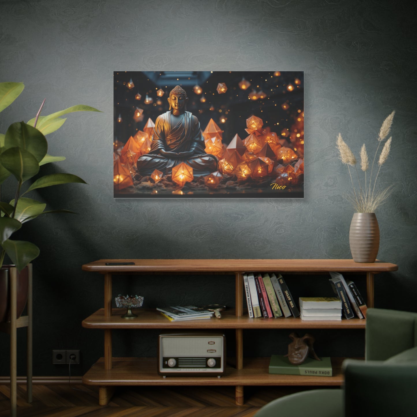 Ascending Buddha Series Print #10 - Streched Matte Canvas Print, 1.25" Thick