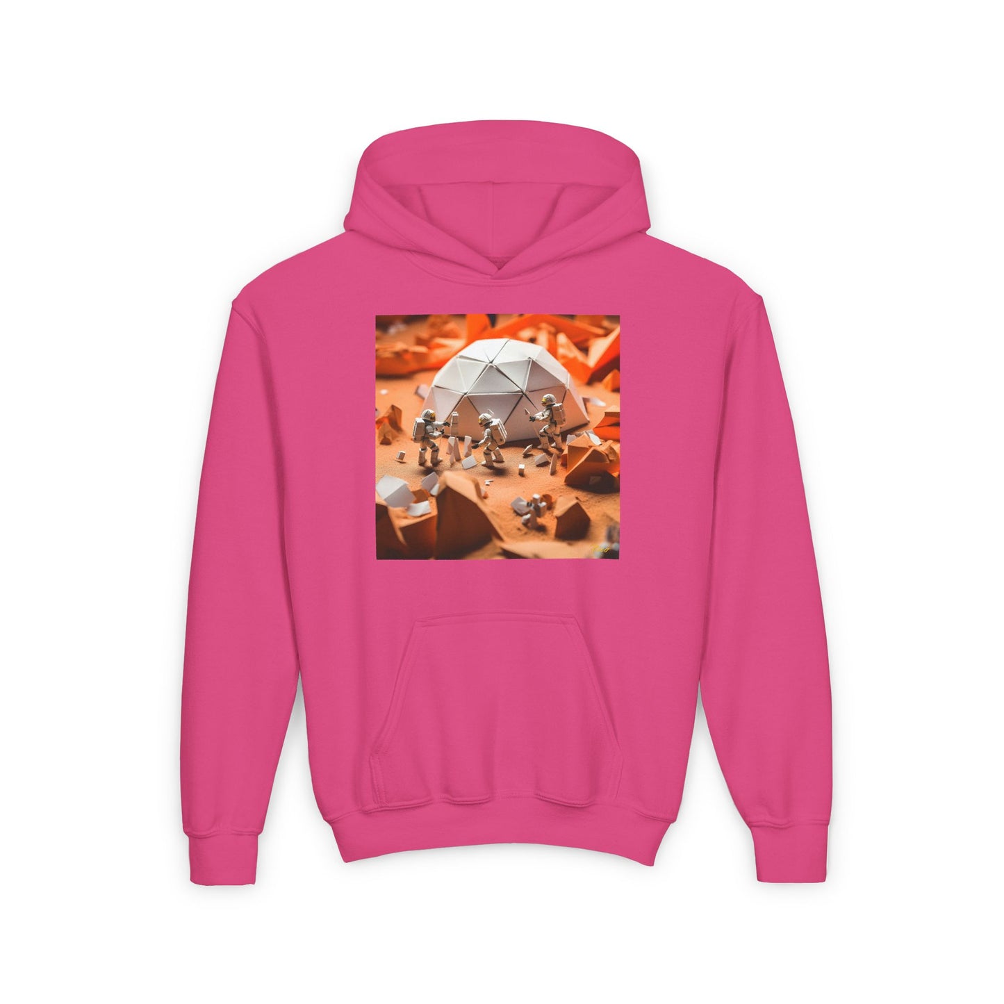 Elons' Dream Series Print #8 Youth Heavy Blend Hooded Sweatshirt