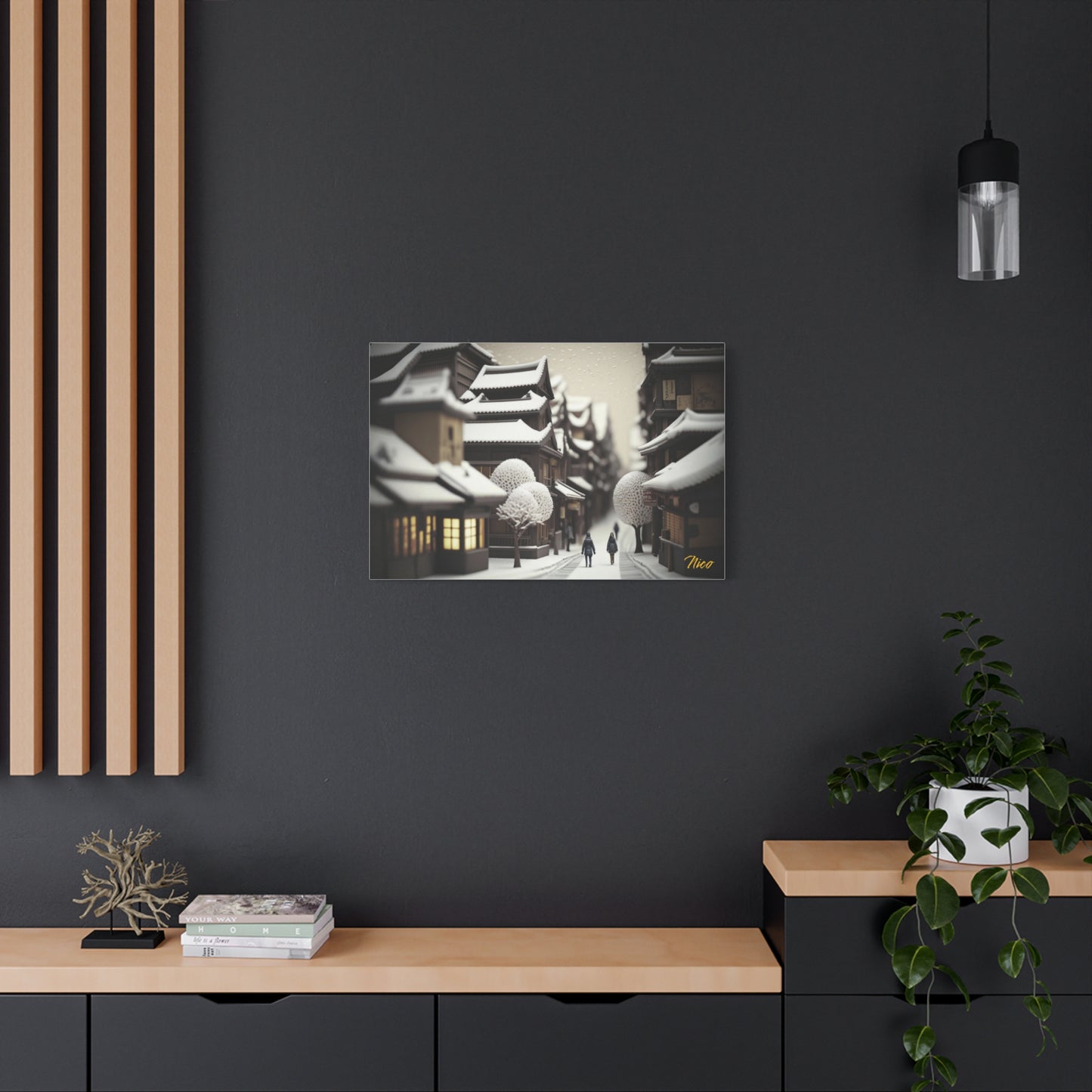 I Wish It Would Snow Series Print #7 - Streched Matte Extended Canvas Print, 1.25" Thick