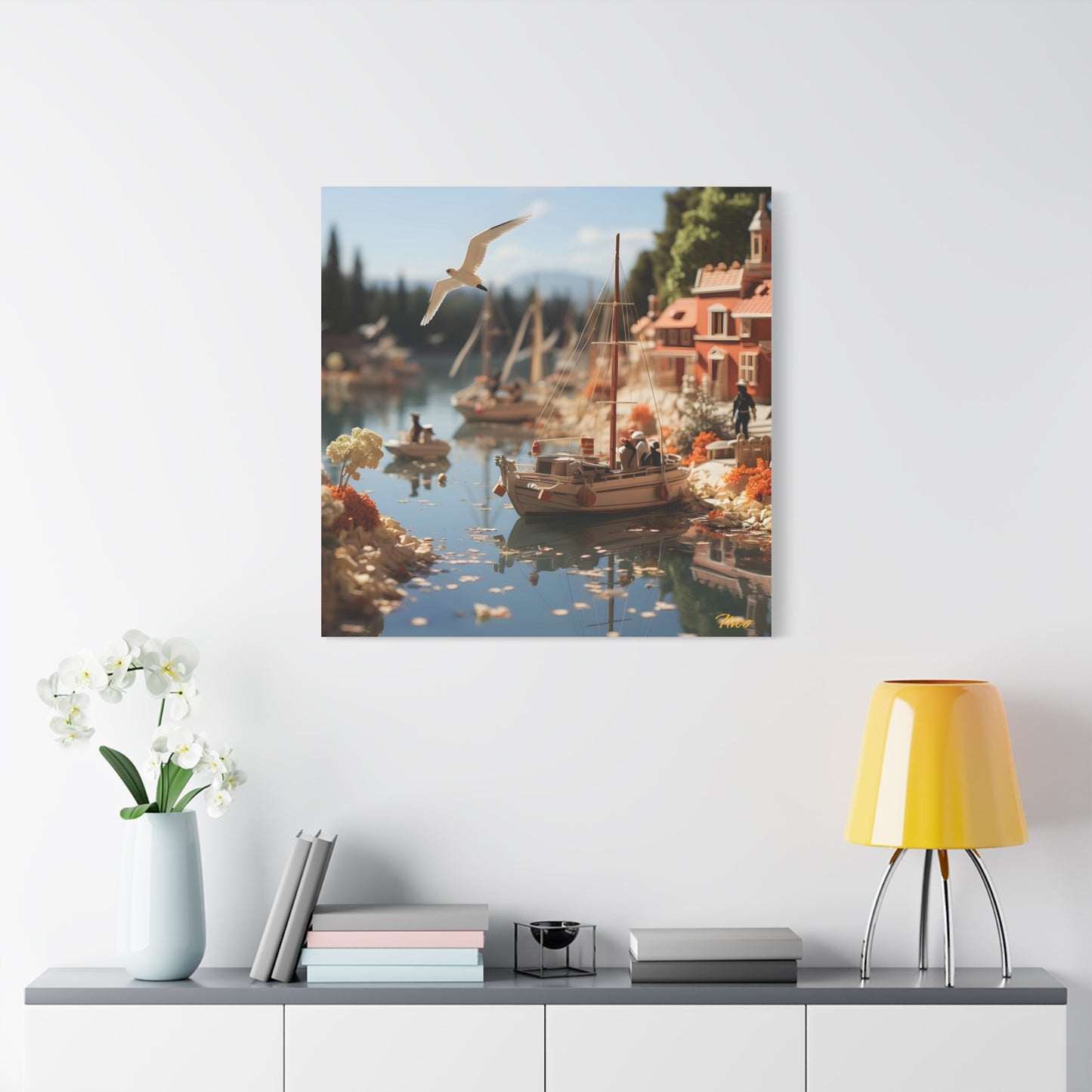 On The Docks By The Bay Series Print #6 - Streched Matte Canvas Print, 1.25" Thick