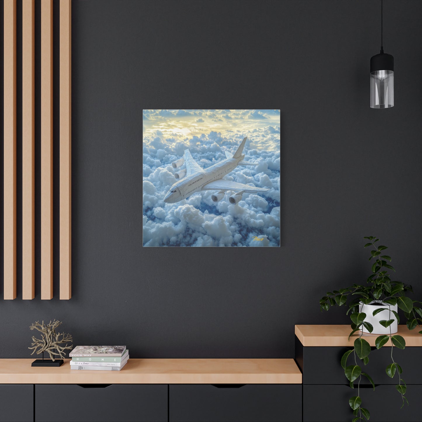 Frequent Flyer Miles Series Print #10 - Streched Matte Canvas Print, 1.25" Thick