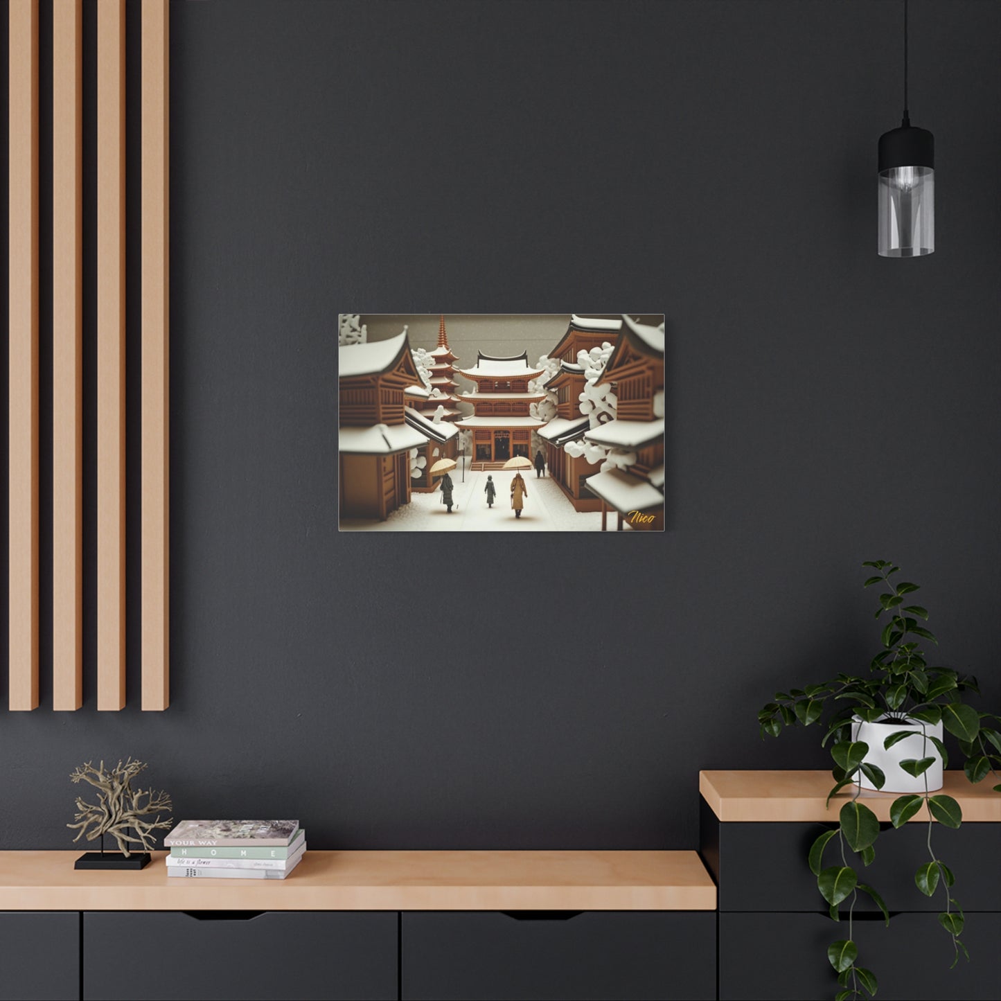I Wish It Would Snow Series Print #10 - Streched Matte Extended Canvas Print, 1.25" Thick