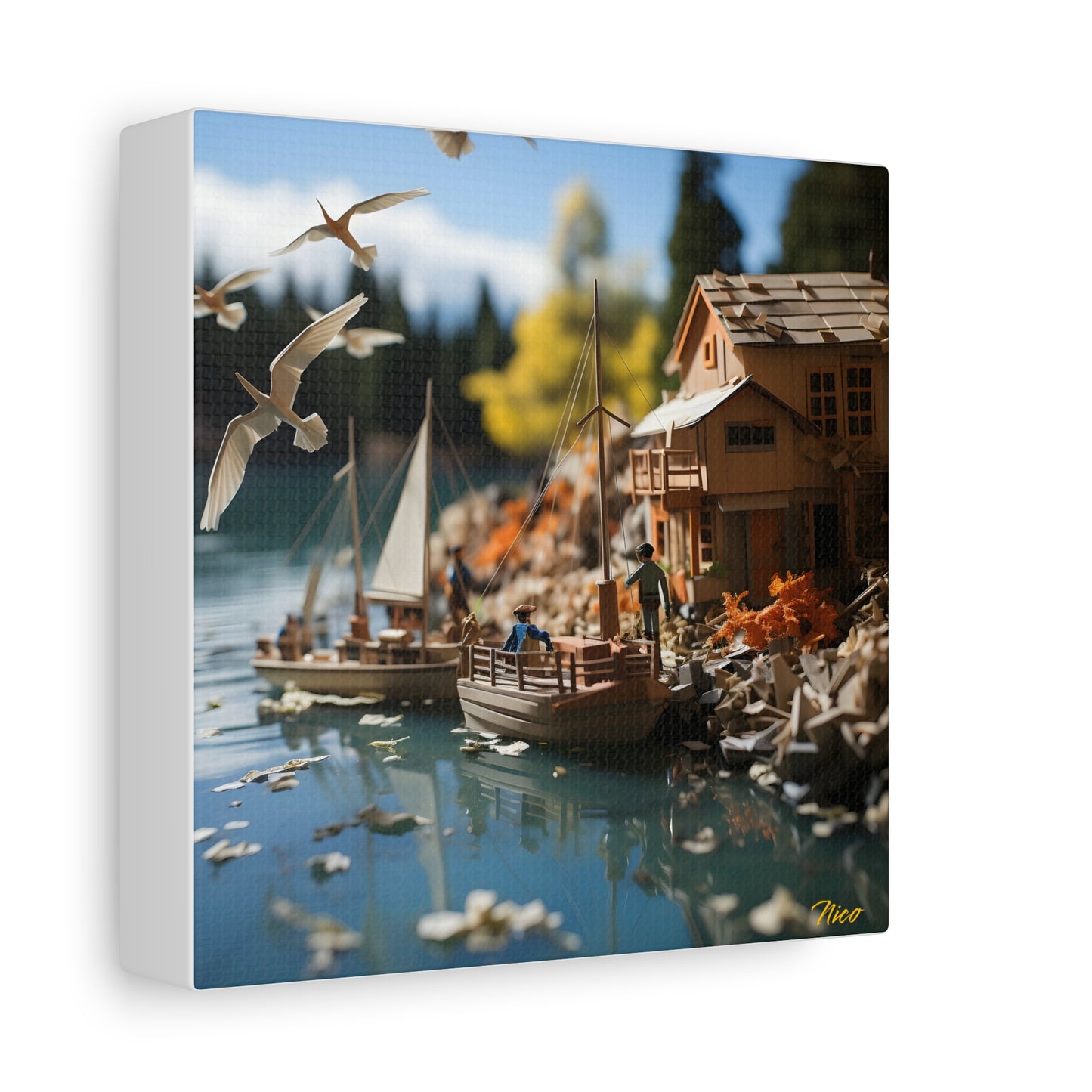 On The Docks By The Bay Series Print #8 - Streched Matte Canvas Print, 1.25" Thick