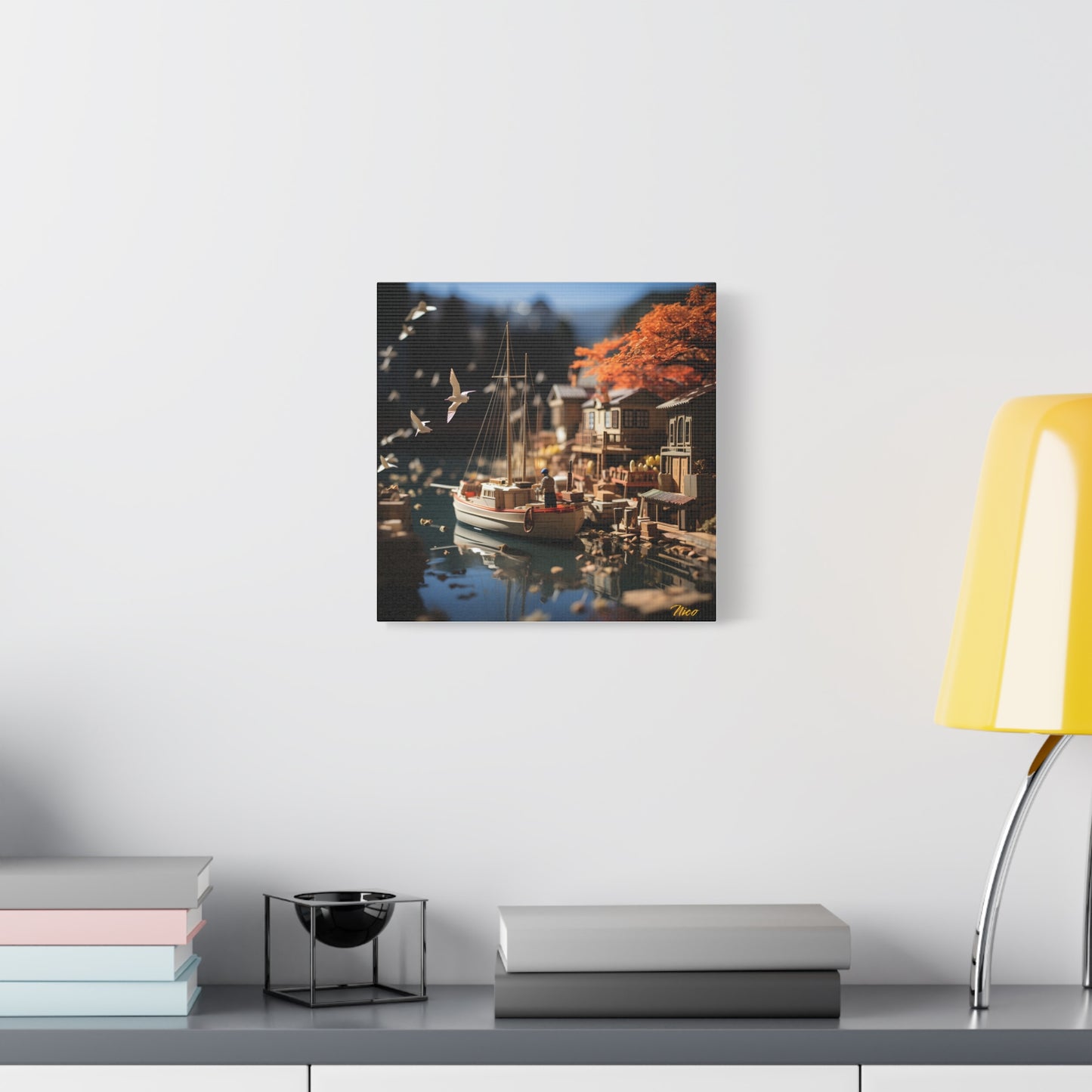 On The Docks By The Bay Series Print #1 - Streched Matte Canvas Print, 1.25" Thick