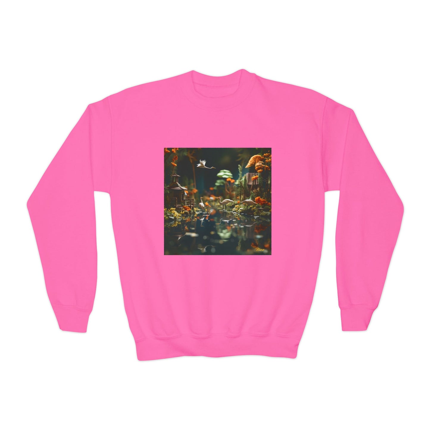 Born On A Bayou Series Print #6 Youth Crewneck Sweatshirt