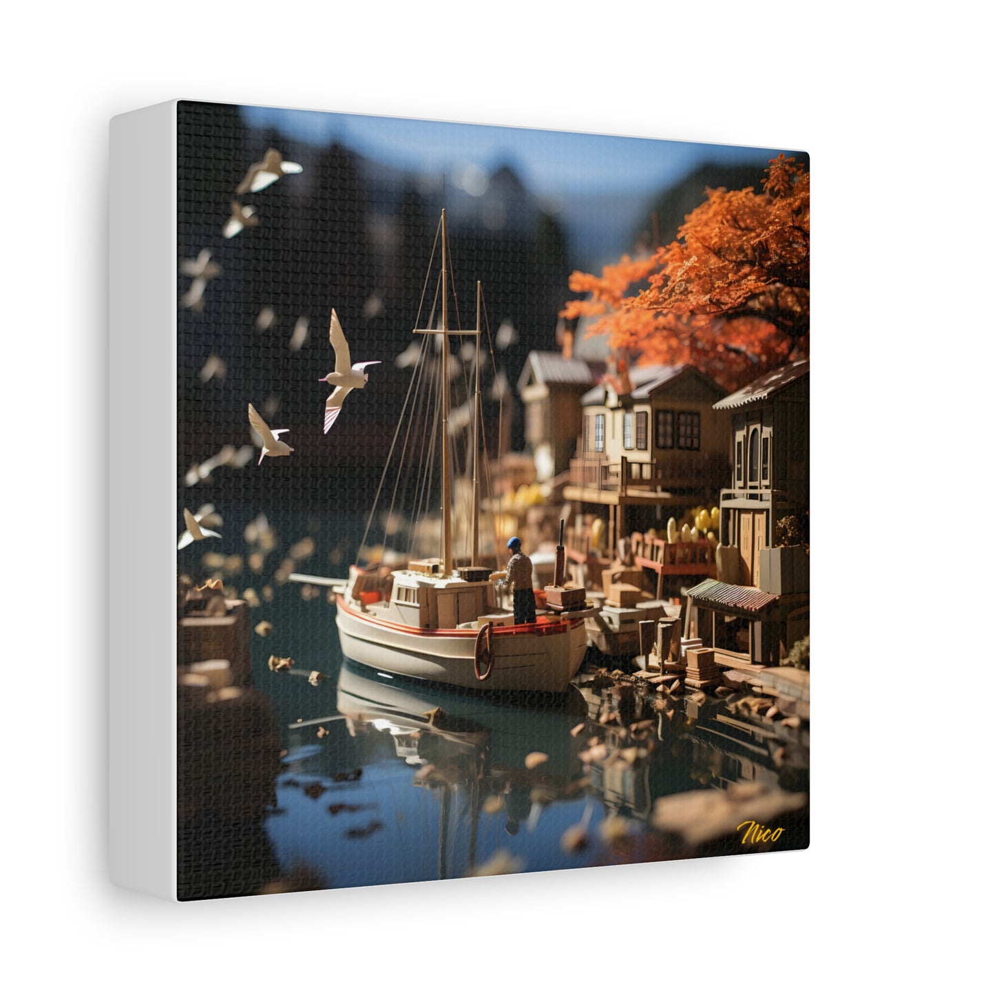 On The Docks By The Bay Series Print #1 - Streched Matte Canvas Print, 1.25" Thick