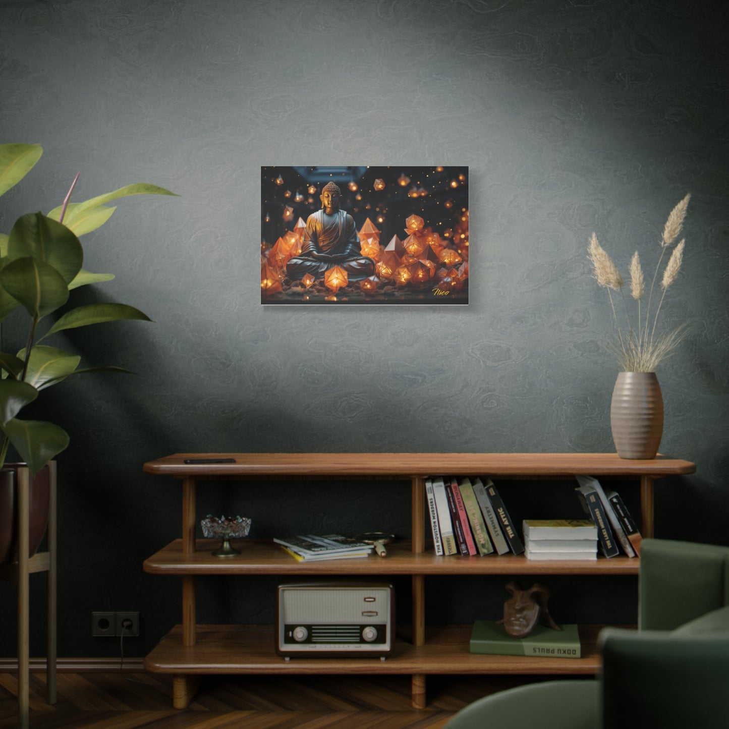 Ascending Buddha Series Print #10 - Streched Matte Canvas Print, 1.25" Thick