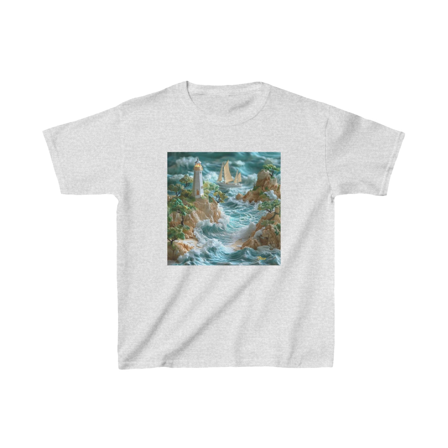 By The Seaside Series Print #9 Kids Heavy Cotton™ Tee