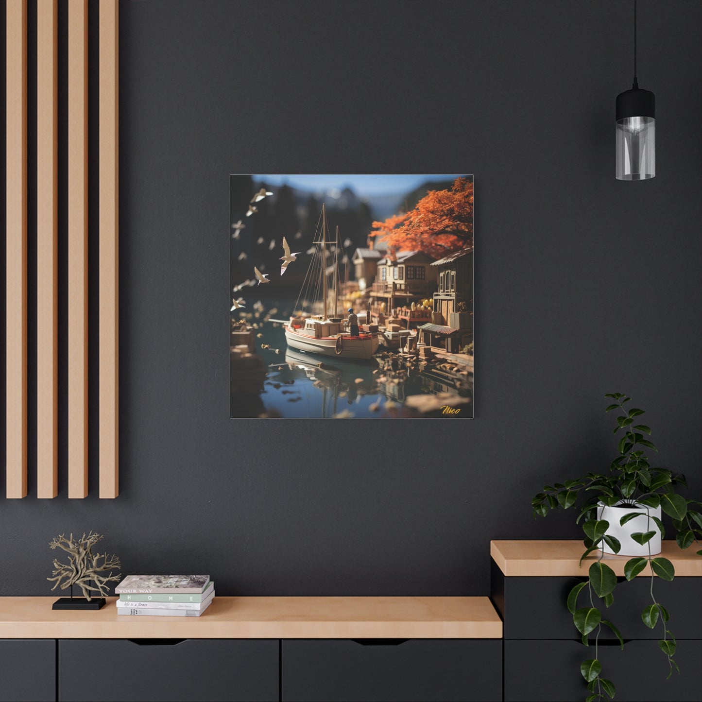On The Docks By The Bay Series Print #1 - Streched Matte Canvas Print, 1.25" Thick