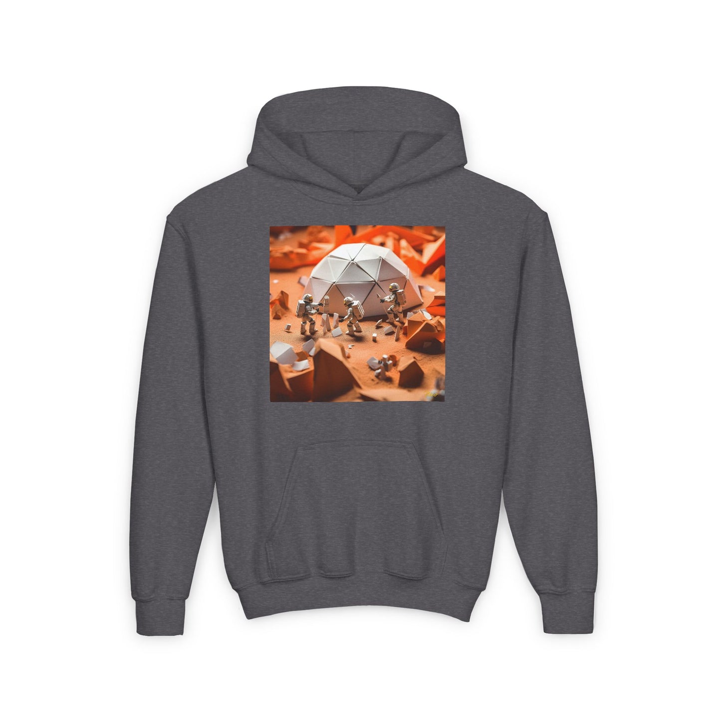 Elons' Dream Series Print #8 Youth Heavy Blend Hooded Sweatshirt