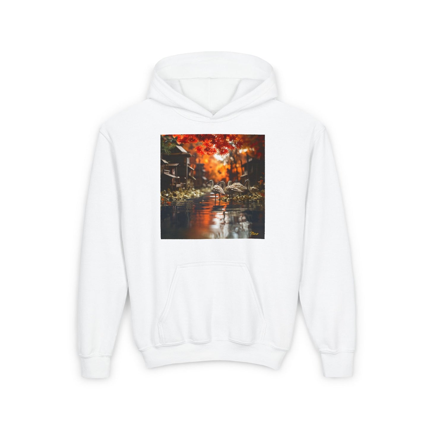 Born On A Bayou Series Print #8 Youth Heavy Blend Hooded Sweatshirt