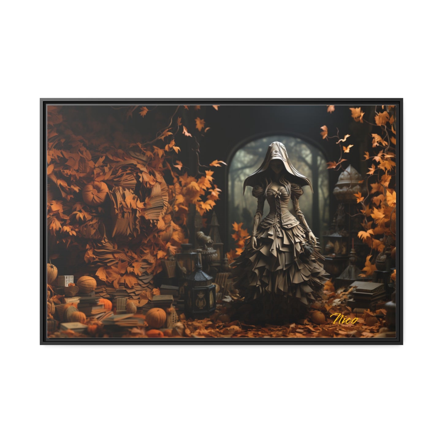 Halloween 2024 Series Print #7 - Black Framed Canvas Print