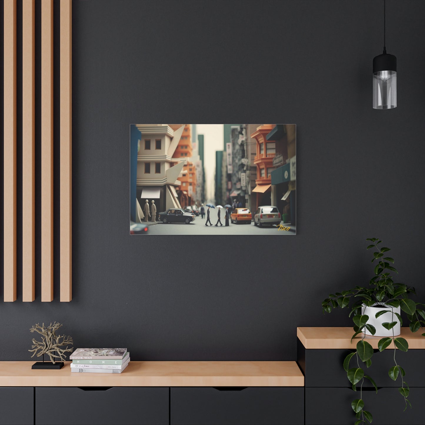 Via The Metropolis Series Print #7 - Streched Matte Canvas Extended Print