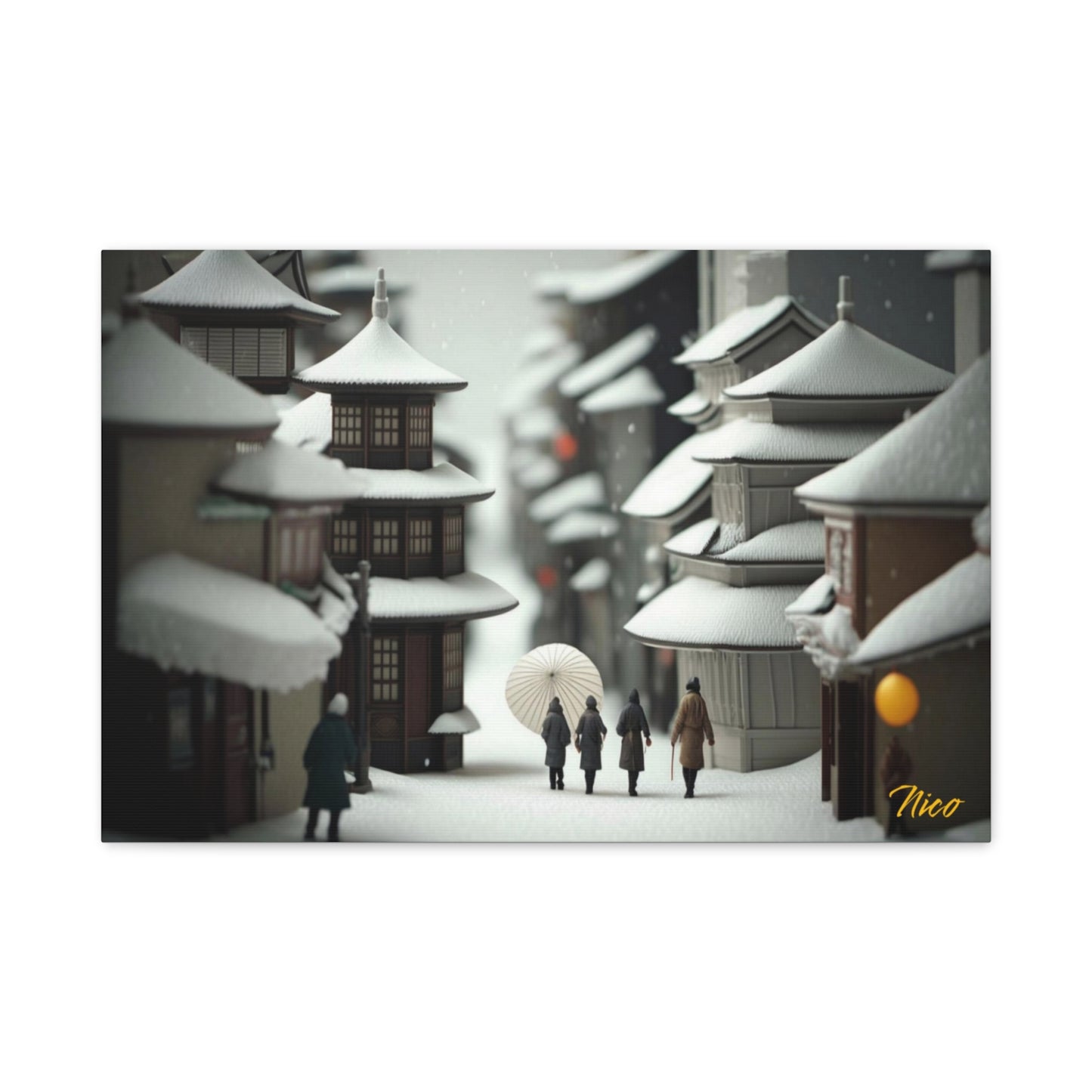 I Wish It Would Snow Series Print #3 - Streched Matte Extended Canvas Print, 1.25" Thick