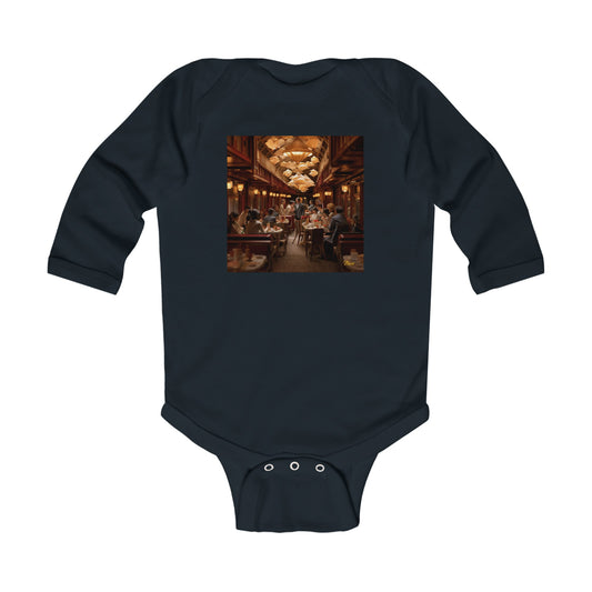 Orient Express Series Print #8 Infant Long Sleeve Bodysuit