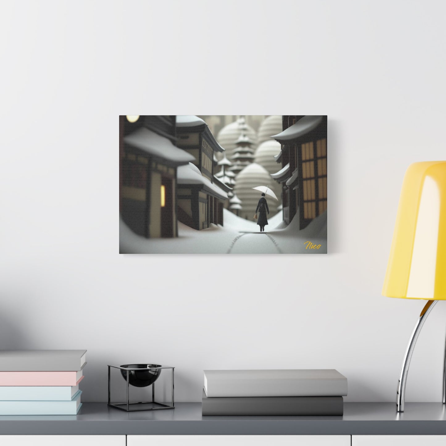 I Wish It Would Snow Series Print #4 - Streched Matte Extended Canvas Print, 1.25" Thick