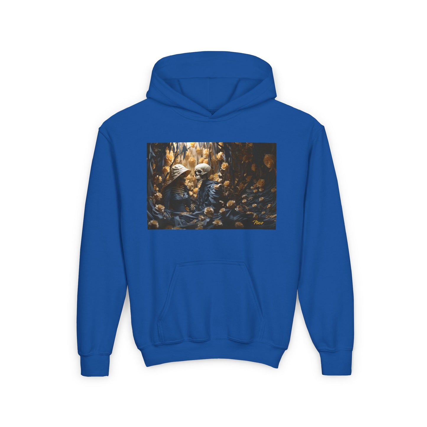 Halloween 2024 Series Print #4 Youth Heavy Blend Hooded Sweatshirt