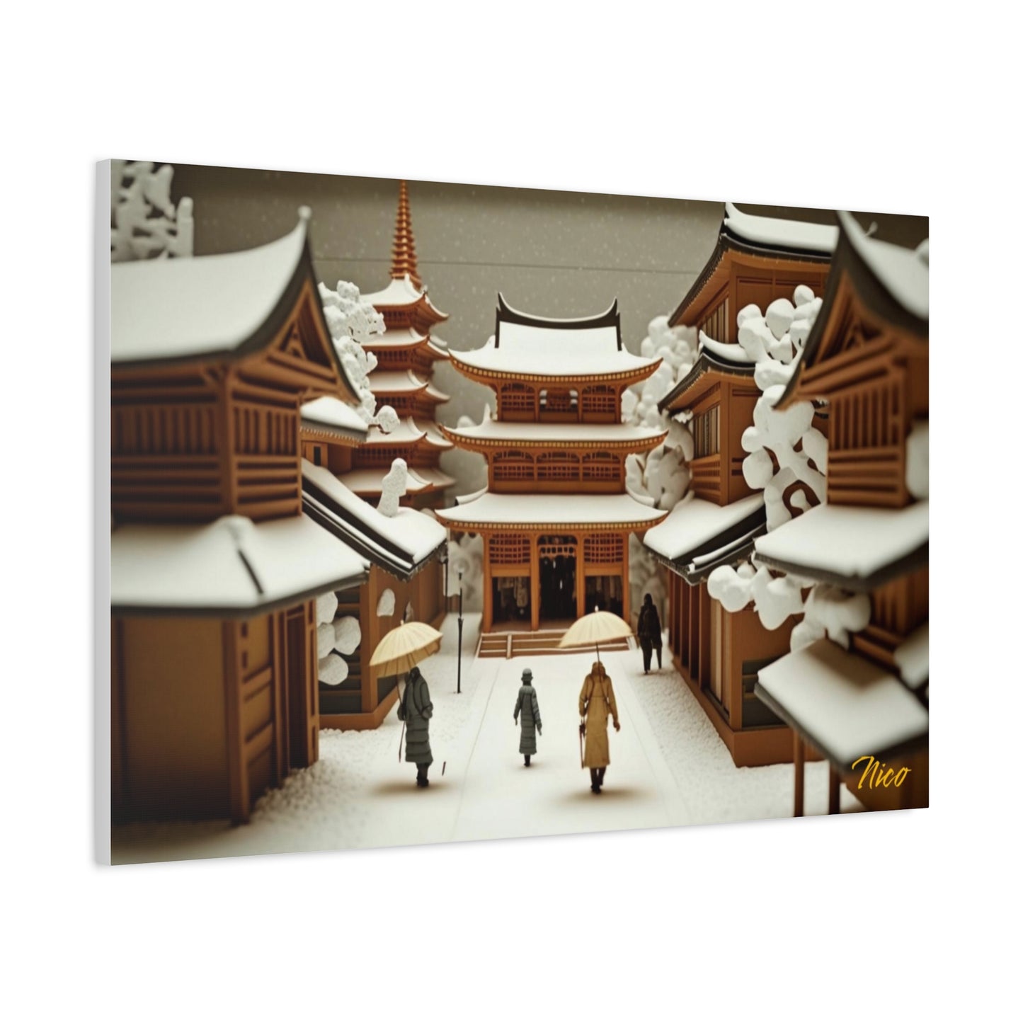 I Wish It Would Snow Series Print #10 - Streched Matte Extended Canvas Print, 1.25" Thick