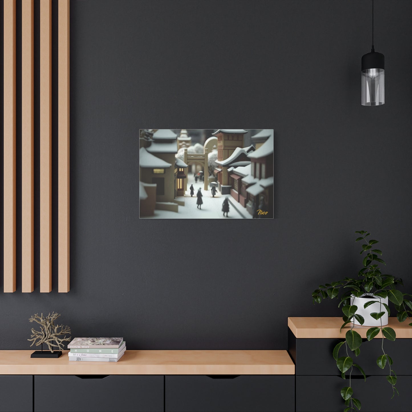 I Wish It Would Snow Series Print #9 - Streched Matte Extended Canvas Print, 1.25" Thick