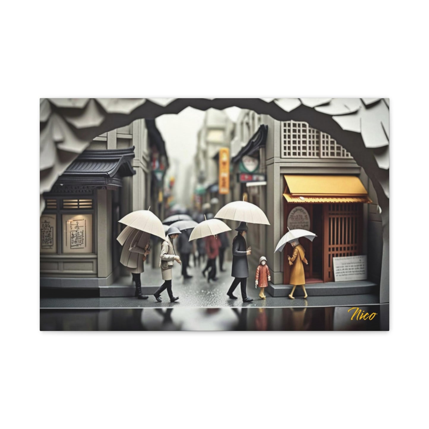 Rainy Days And Mondays Series Print #1 - Streched Matte Extended Canvas Print, 1.25" Thick