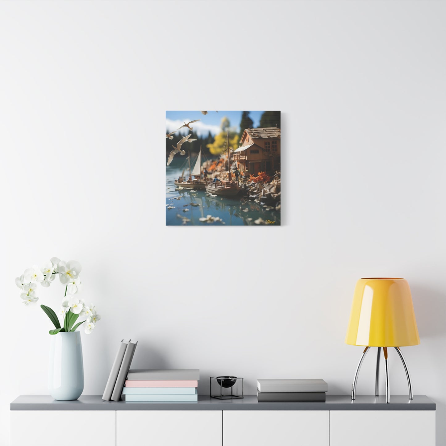 On The Docks By The Bay Series Print #8 - Streched Matte Canvas Print, 1.25" Thick