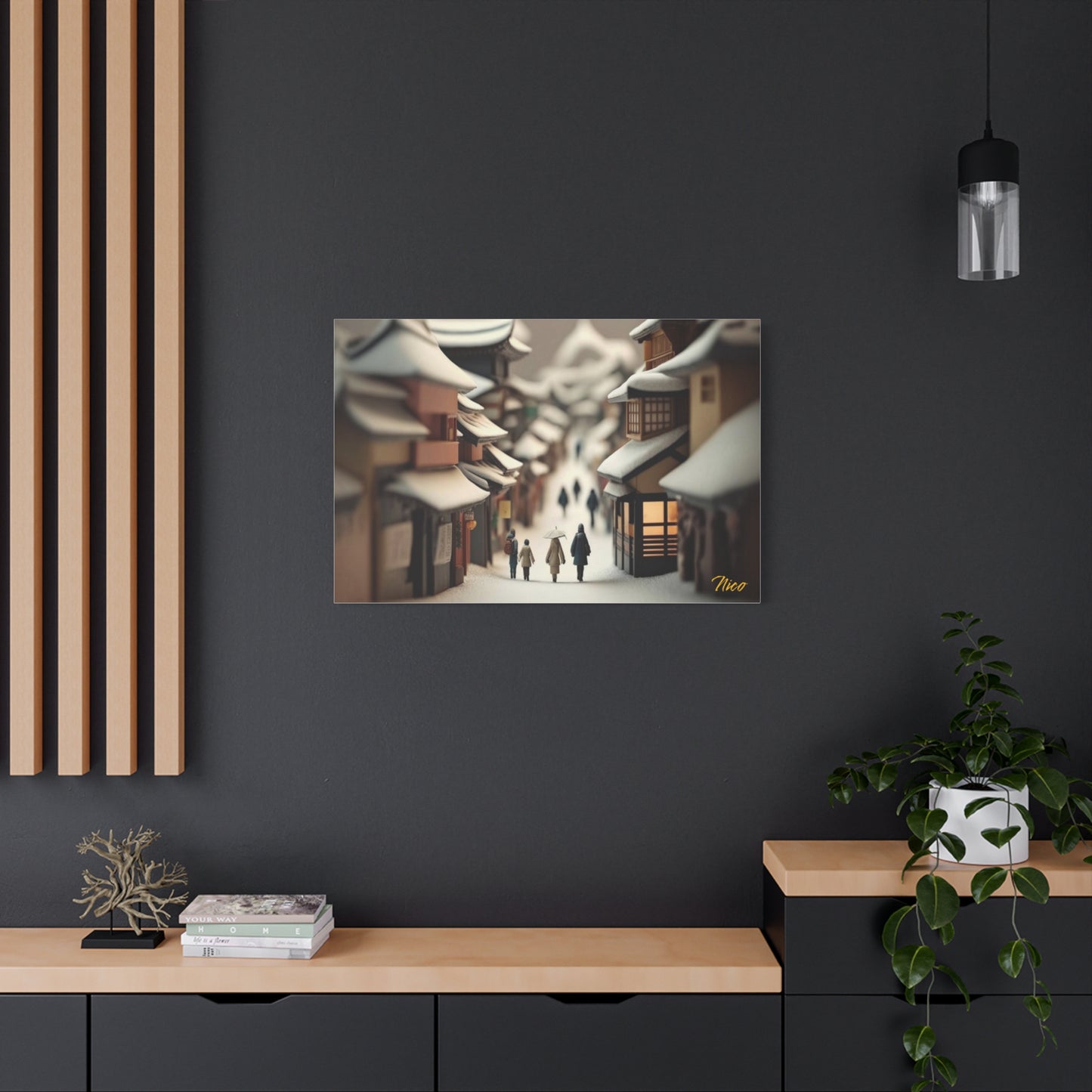 I Wish It Would Snow Series Print #6 - Streched Matte Extended Canvas Print, 1.25" Thick