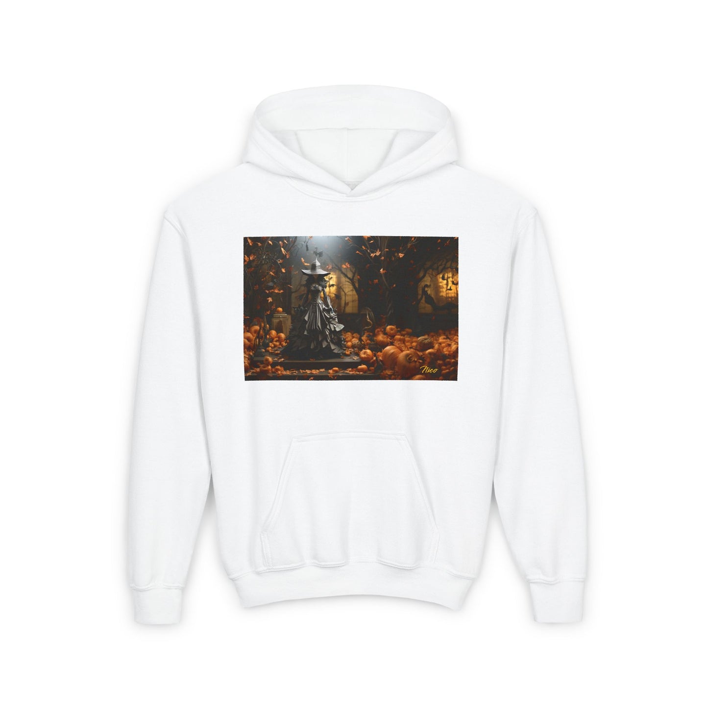 Halloween 2024 Series Print #10 Youth Heavy Blend Hooded Sweatshirt