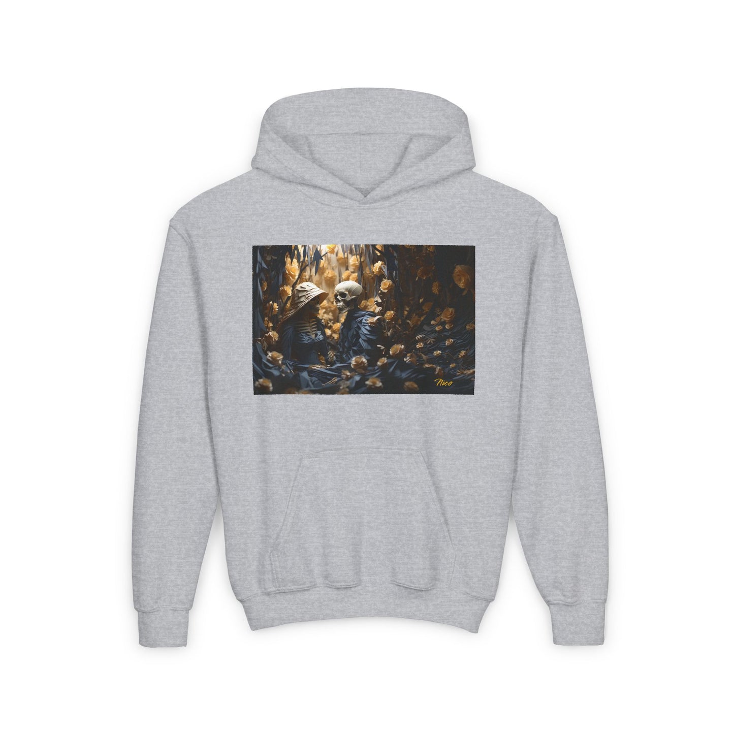 Halloween 2024 Series Print #4 Youth Heavy Blend Hooded Sweatshirt