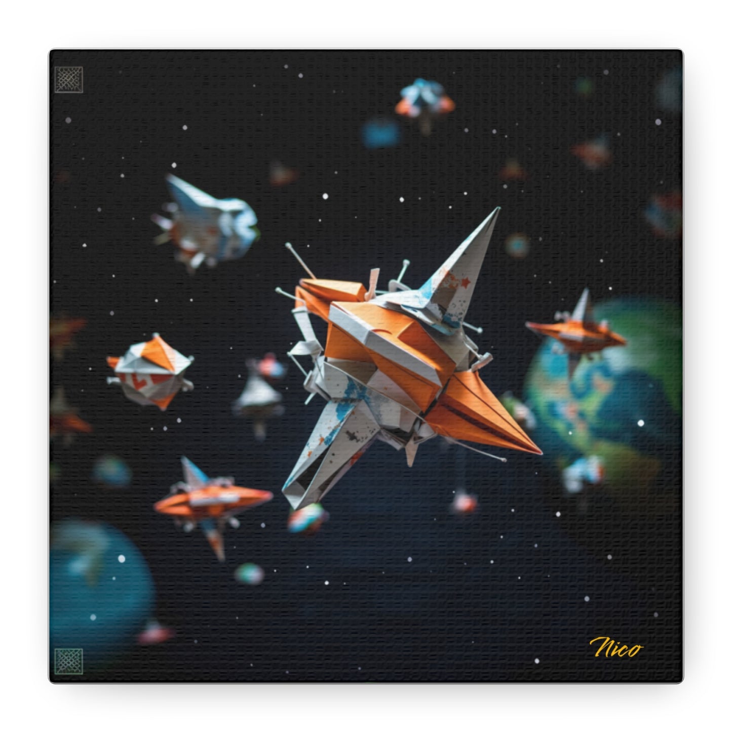 Elons' Dream Series Print #1 - Streched Matte Canvas Print, 1.25" Thick
