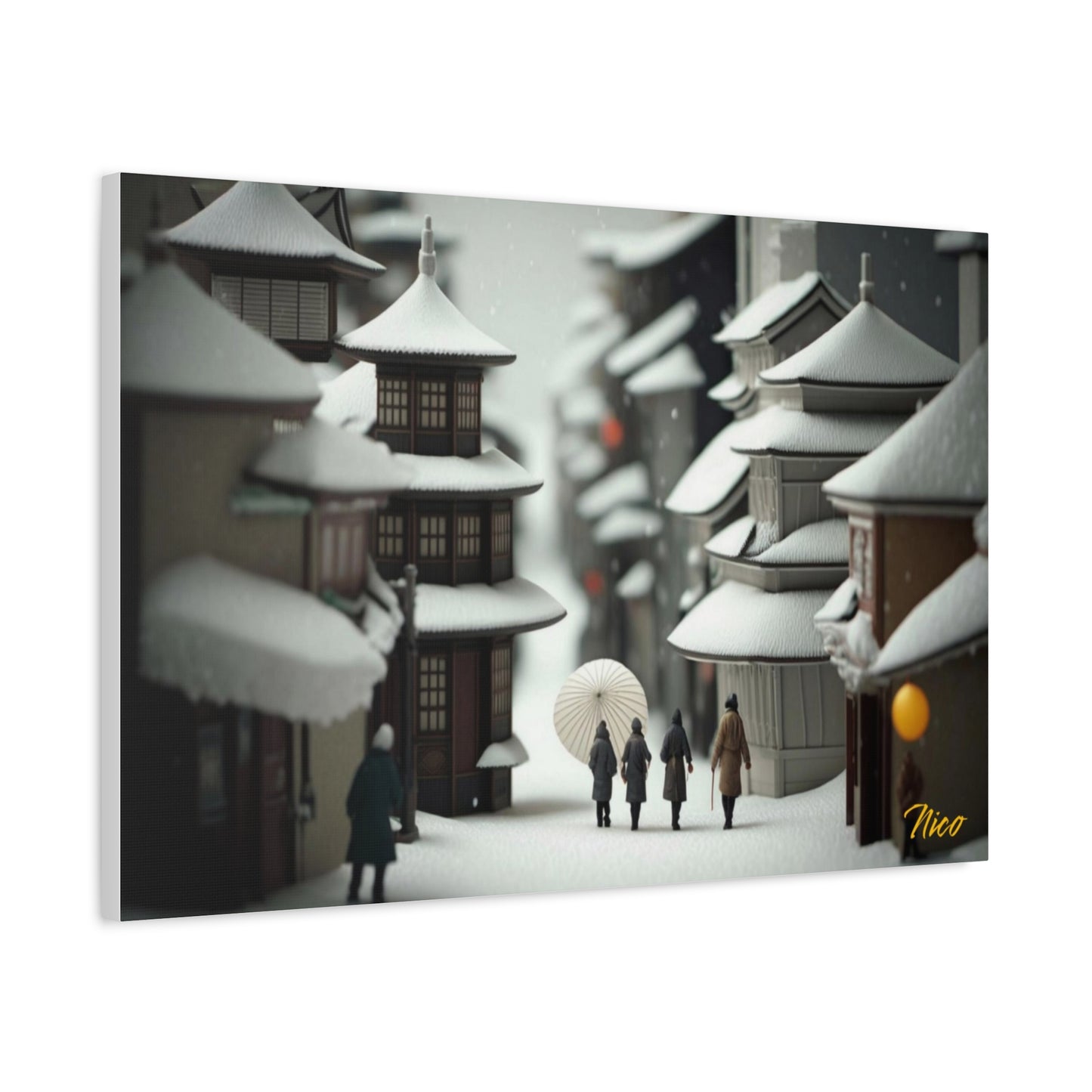 I Wish It Would Snow Series Print #3 - Streched Matte Extended Canvas Print, 1.25" Thick