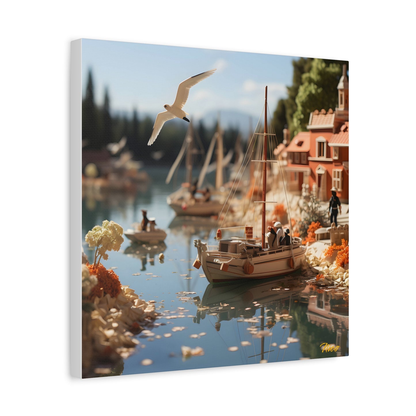 On The Docks By The Bay Series Print #6 - Streched Matte Canvas Print, 1.25" Thick