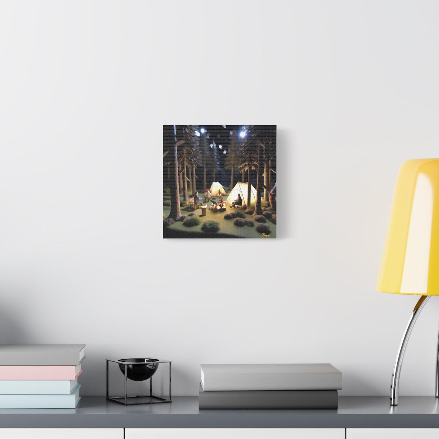 Under The Starry Skies Series Print #7 - Streched Matte Canvas Print, 1.25" Thick