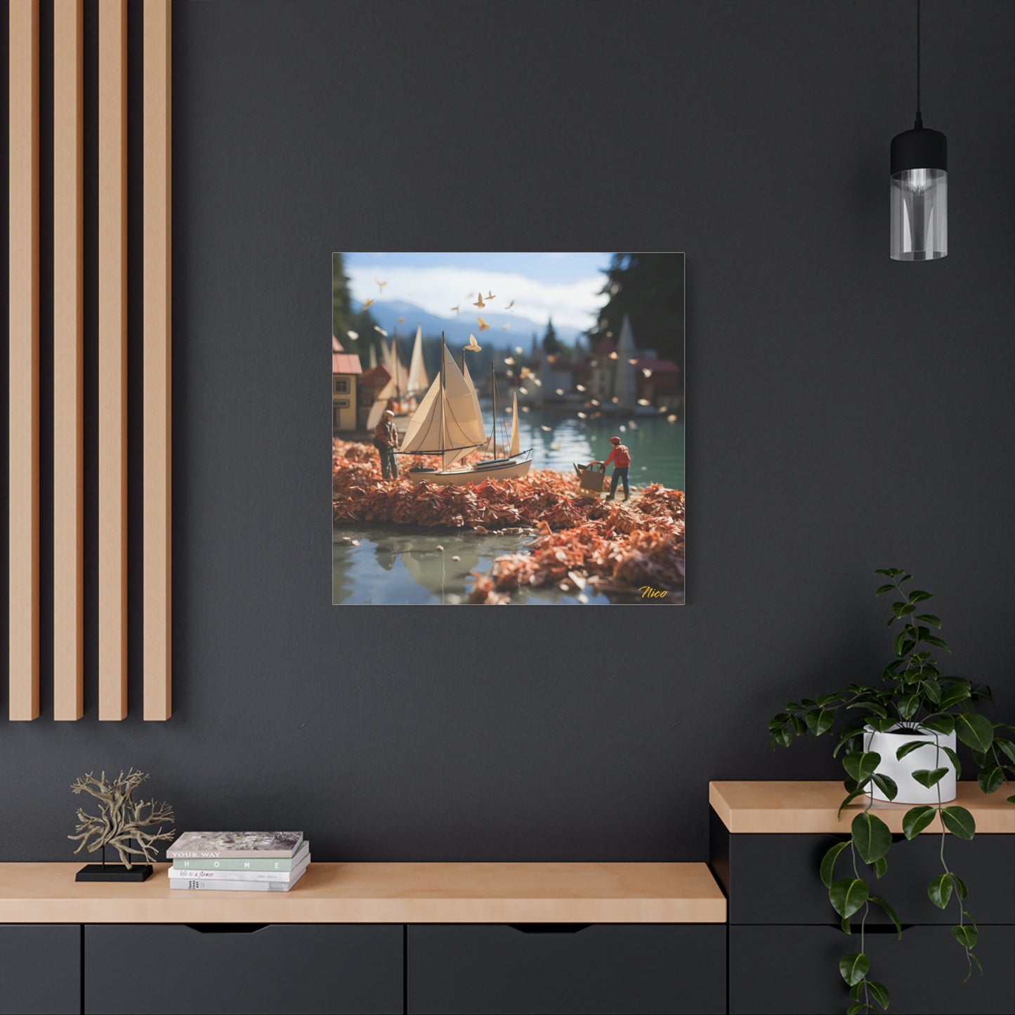 On The Docks By The Bay Series Print #5 - Streched Matte Canvas Print, 1.25" Thick