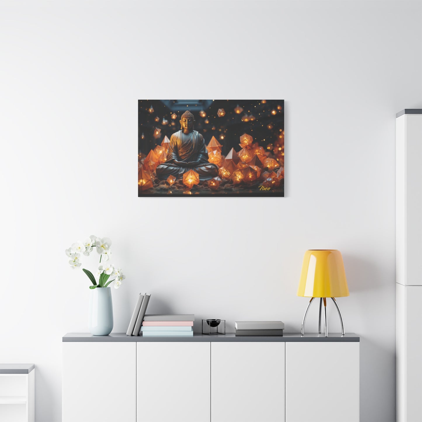 Ascending Buddha Series Print #10 - Streched Matte Canvas Print, 1.25" Thick